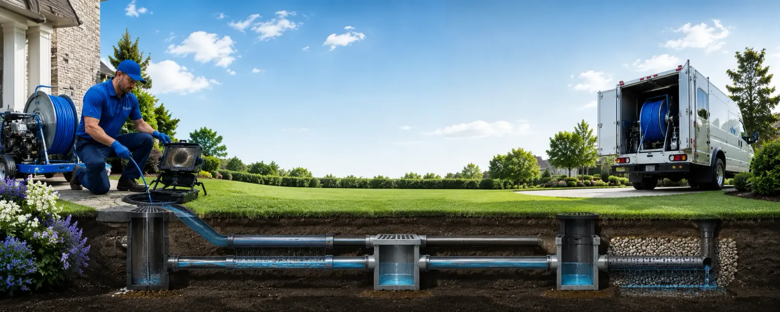 Outdoor drain cleaning information for Minford, OH